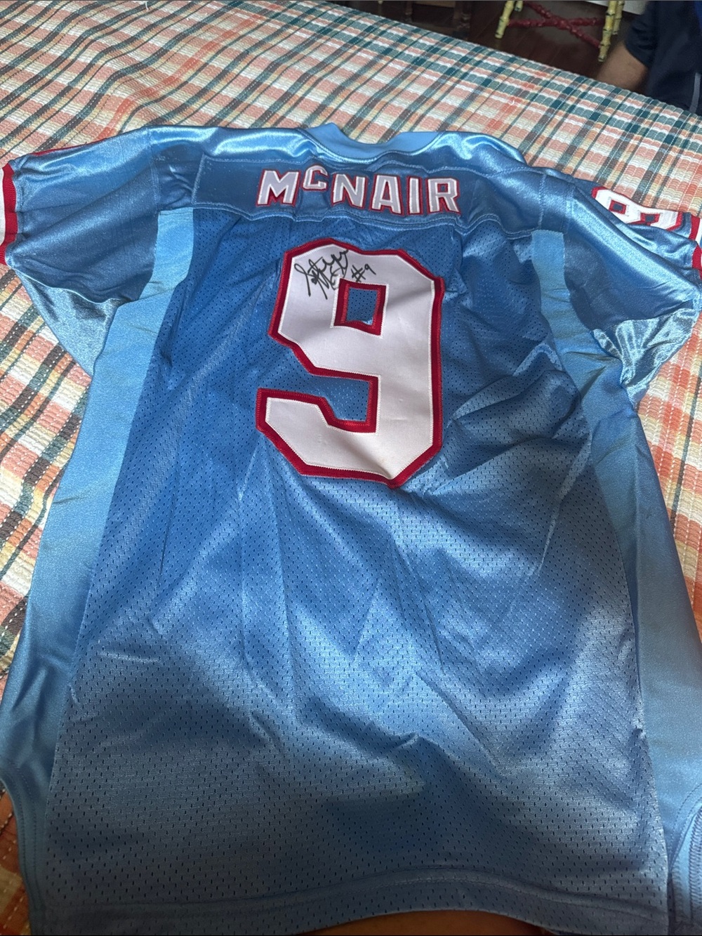 Light Blue #9 Athletic Jersey Shirt by